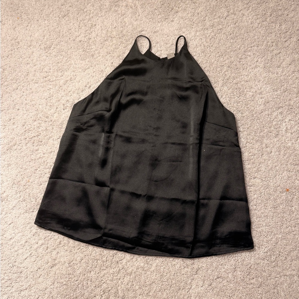 H&M Cami Black Silk top Size L - Picture 4 of 8